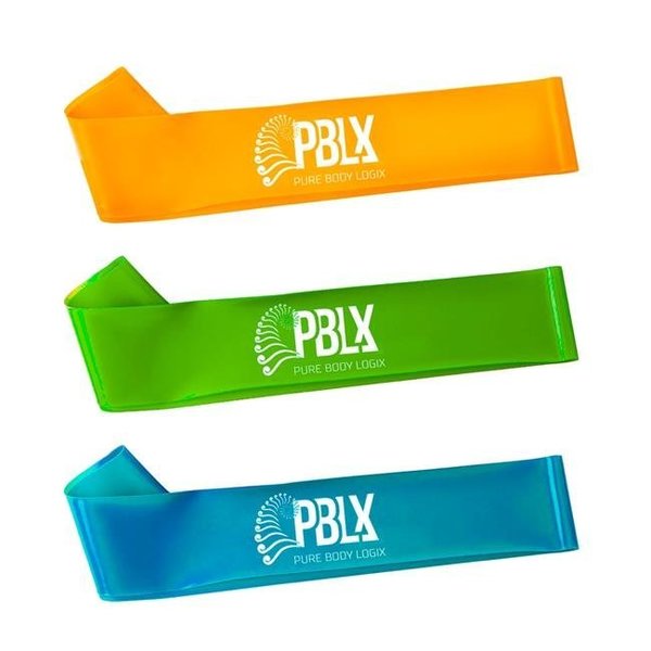 Pblx PBLX 80030 Linx Mini Band & Workout Booklet; 3 Bands 80030